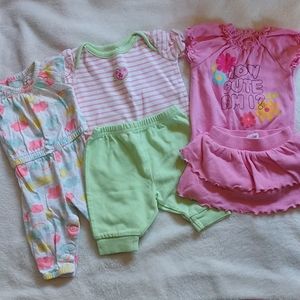 3 infant girl spring/summer outfits